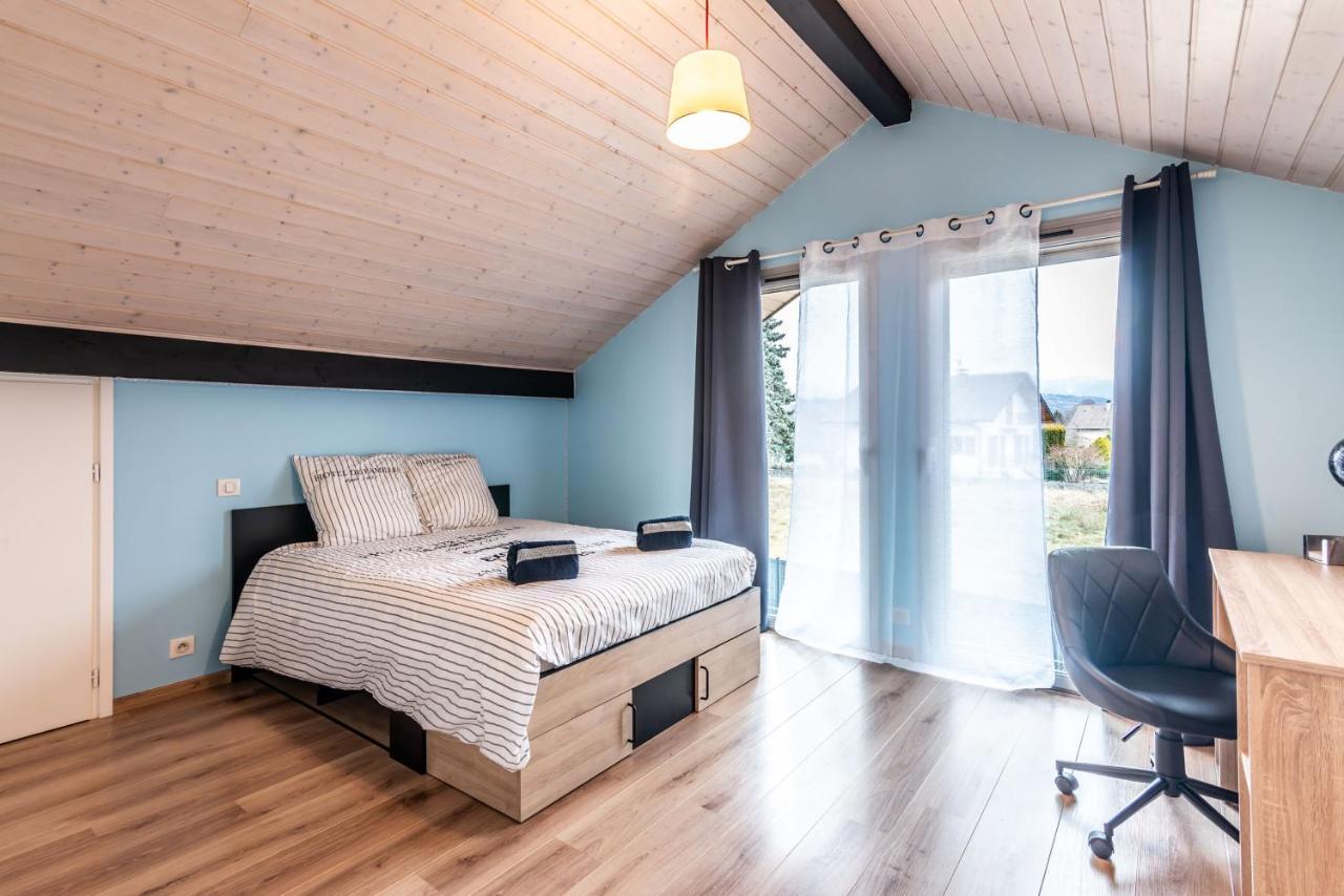 Villa Tout Confort - Piscine - Montagnes - Lac - Parking Armoy 외부 사진