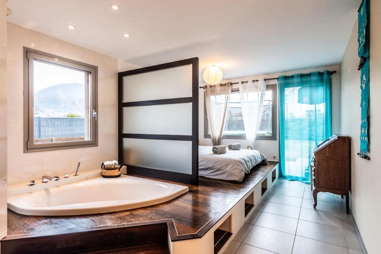 Villa Tout Confort - Piscine - Montagnes - Lac - Parking Armoy 외부 사진