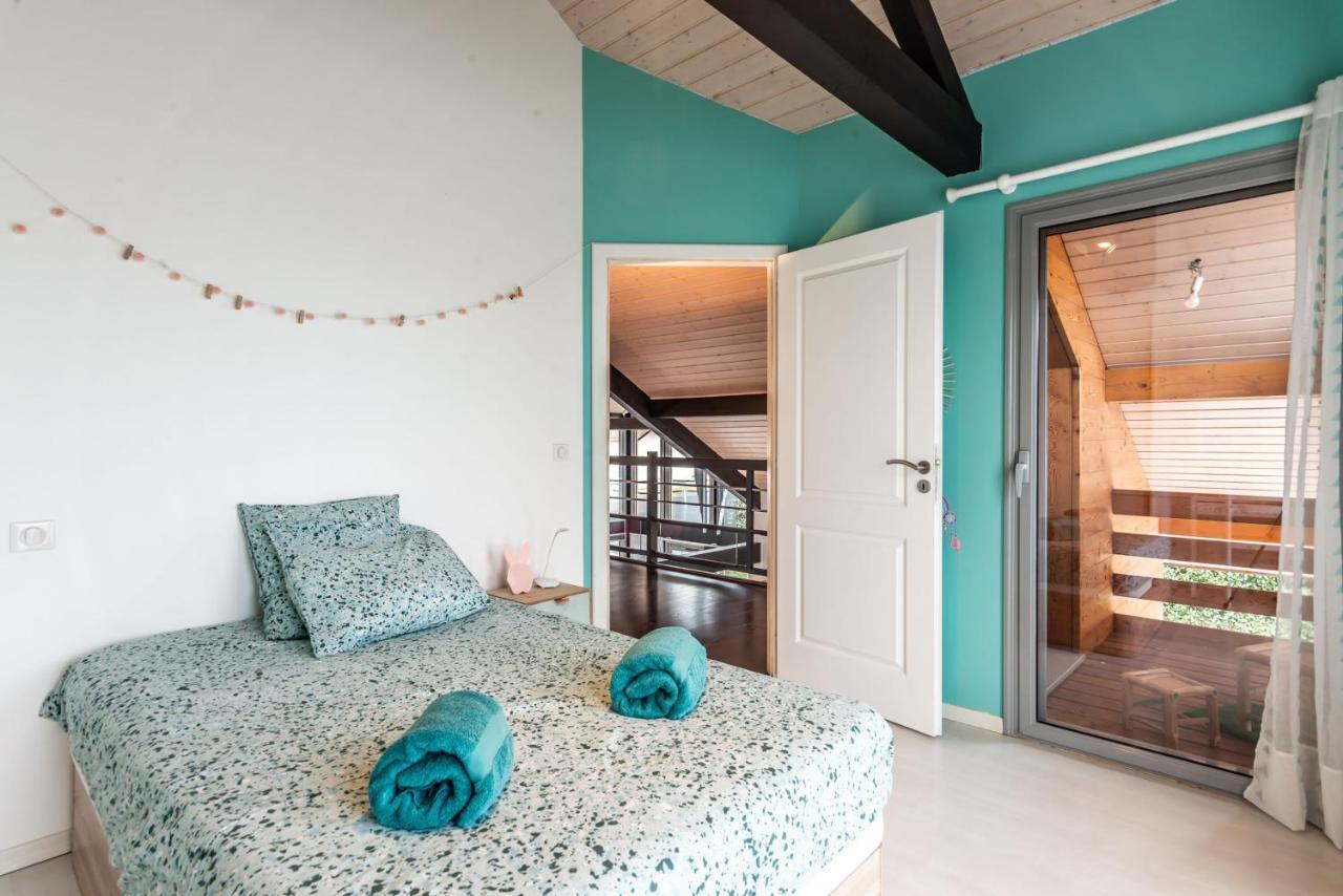 Villa Tout Confort - Piscine - Montagnes - Lac - Parking Armoy 외부 사진