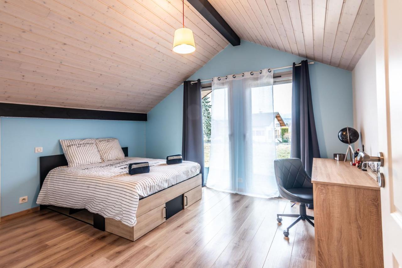 Villa Tout Confort - Piscine - Montagnes - Lac - Parking Armoy 외부 사진